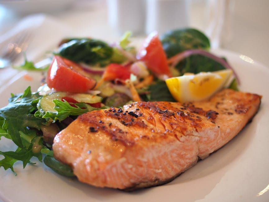 Picture of a plate of salmon