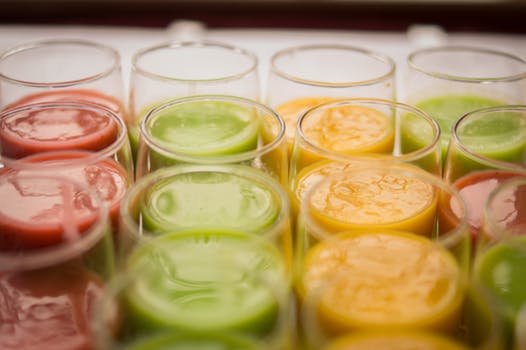 Picture of a selection of different smoothies
